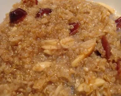 Raisin Spice Hot Cereal With Quinoa