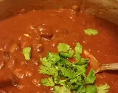 Rajma Indian Red Kidney Bean Curry