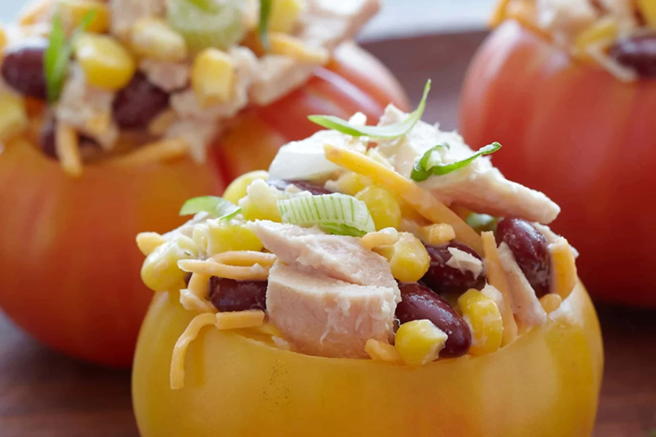 Ranch Tuna Stuffed Tomatoes