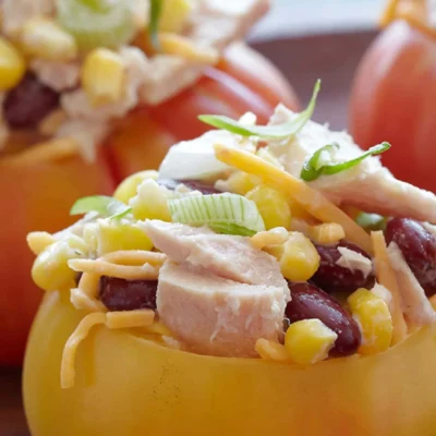 Ranch Tuna Stuffed Tomatoes