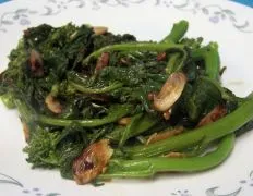 Rapini With Garlic &Amp; Chili Flakes