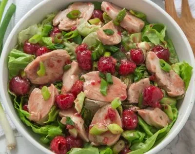 Raspberry Chicken Lettuce Wraps