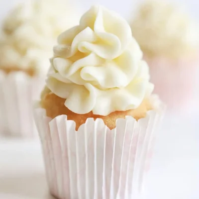 Raspberry Filled Vanilla Cupcakes