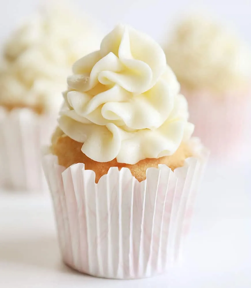 Raspberry Filled Vanilla Cupcakes