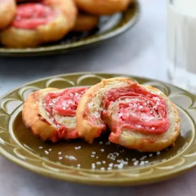 Raspberry Pastry Roll Ups