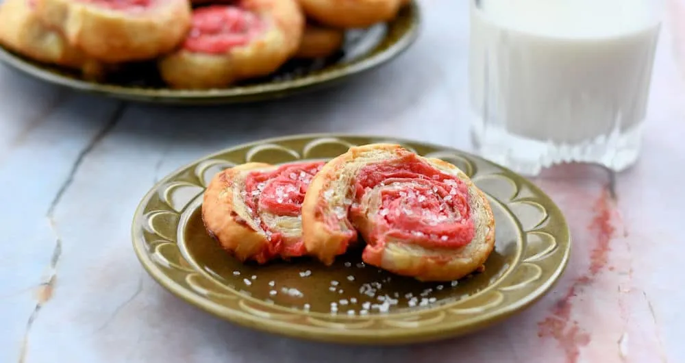 Raspberry Pastry Roll Ups