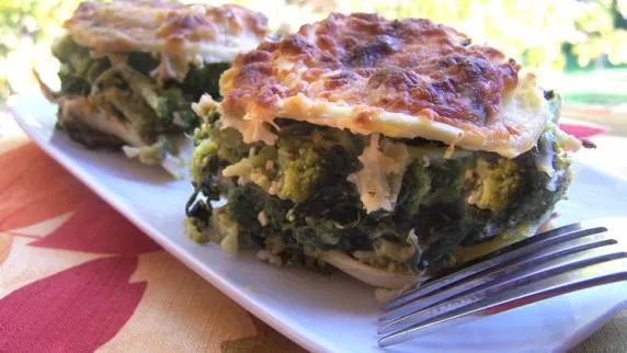 Ravioli Baked With Broccoli And Spinach