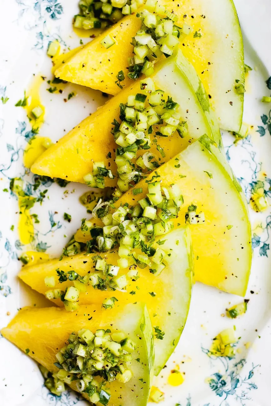 Red And Yellow Watermelon Salad