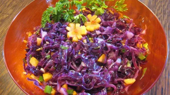 Red Cabbage Coleslaw