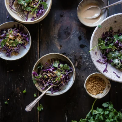 Red Cabbage Touched With Asian Flavors