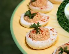 Red Deviled Eggs