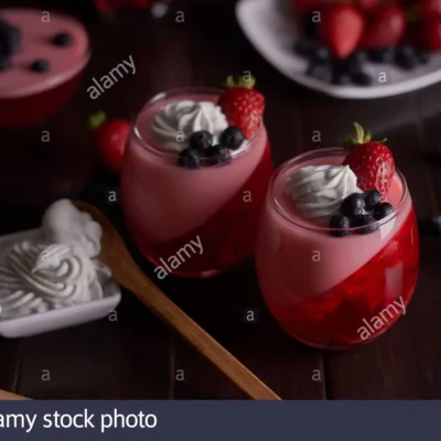 Red Fruit Jelly Dessert