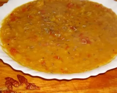 Red Lentil And Apricot Soup