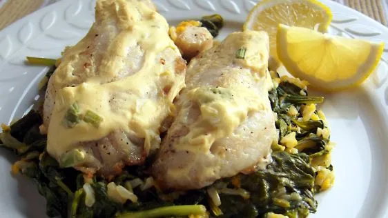 Red Snapper With Mustard Sauce