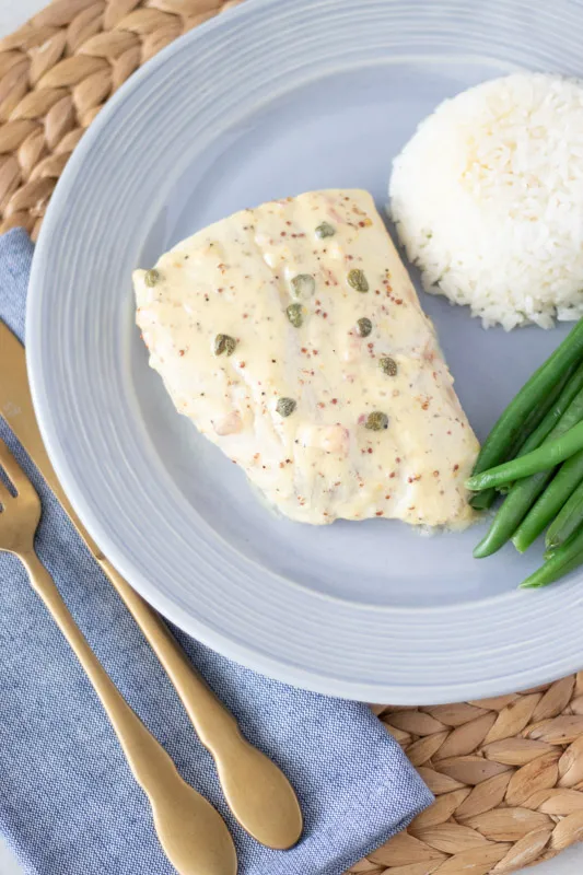 Red Snapper With Mustard Sauce