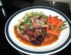 Red Wine-Braised Chicken With Couscous