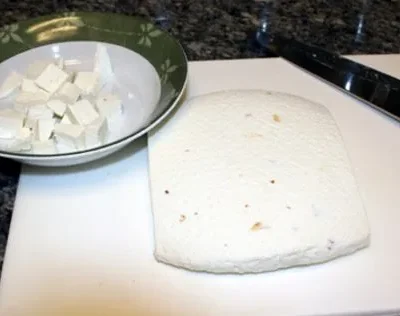 Reduced Fat Homemade Cheese -Indian