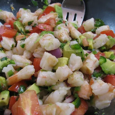 Refreshing Avocado And Lime Shrimp Salad Recipe