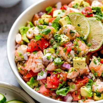 Refreshing Avocado And Lime Shrimp Salad Recipe