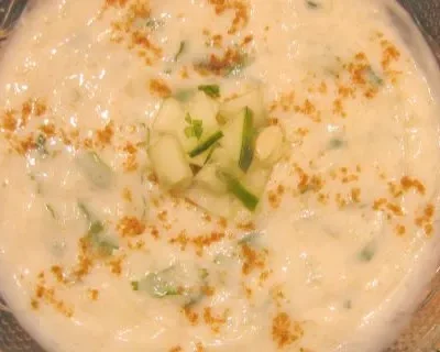 Refreshing Cucumber And Mint Yogurt Dip - Kheere Ka Raita Recipe