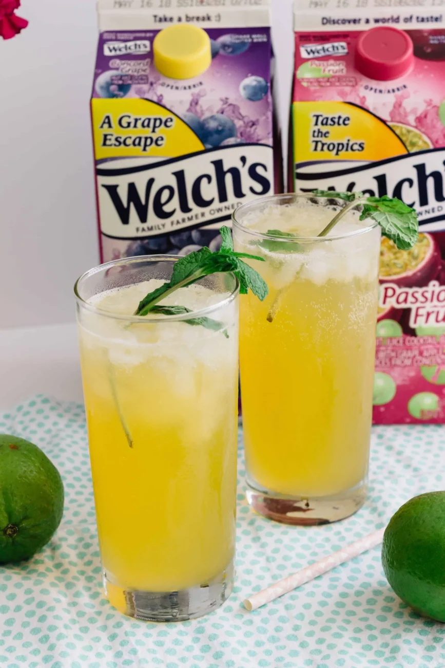 Refreshing Summer Fruit Cooler with a Zesty Lime Twist