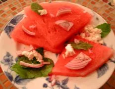 Refreshing Watermelon Feta Salad With Greek Ouzo Dressing