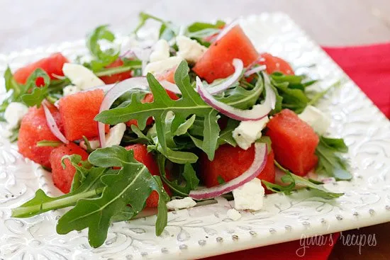 Refreshing Watermelon and Fennel Salad with a Hint of Sea Salt