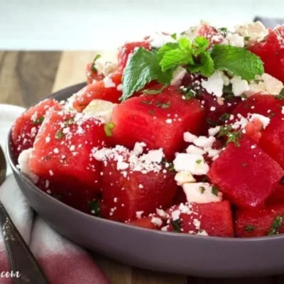 Refreshing Watermelon And Feta Cheese Salad Recipe