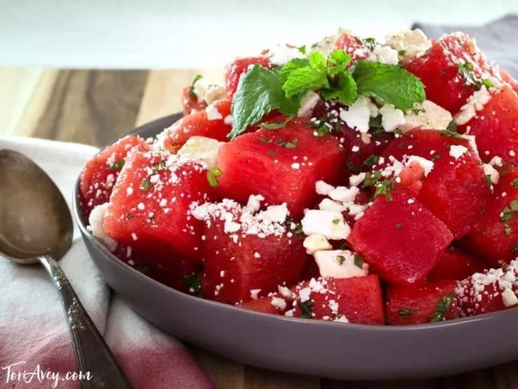 Refreshing Watermelon and Feta Cheese Salad Recipe