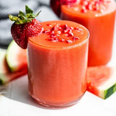 Refreshing Watermelon And Strawberry Smoothie Recipe For Summer Hydration