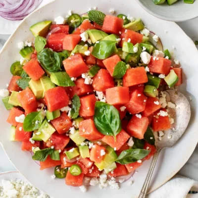 Refreshing Weight Watchers Friendly Watermelon Fruit Salad Recipe