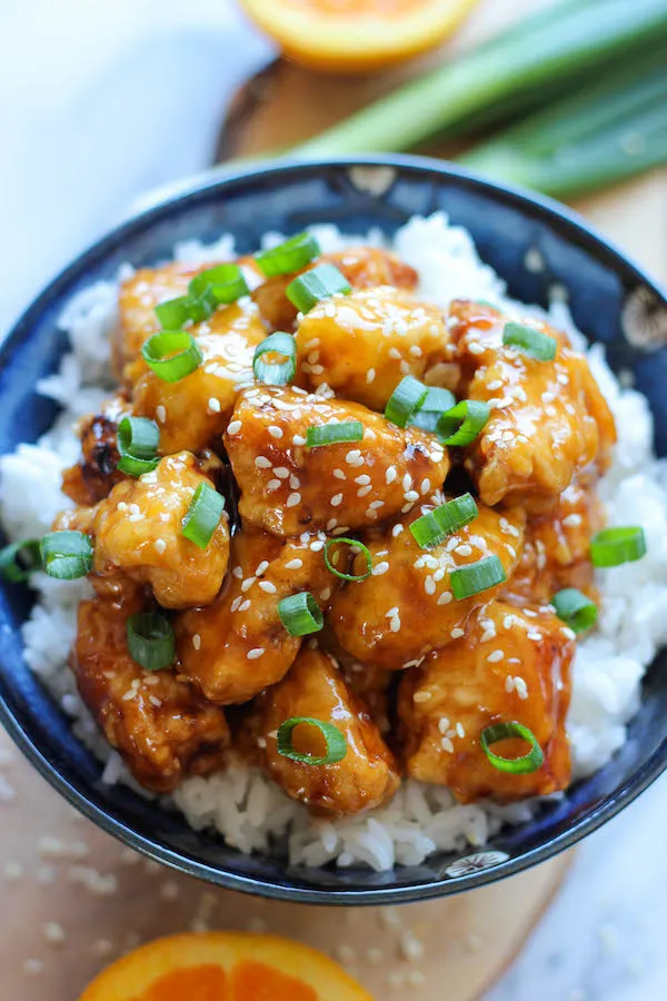 Restaurant Style Chinese Orange Chicken With