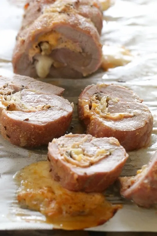 Reuben Stuffed Pork Tenderloin