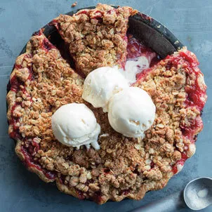 Rhubarb Crumble Pie