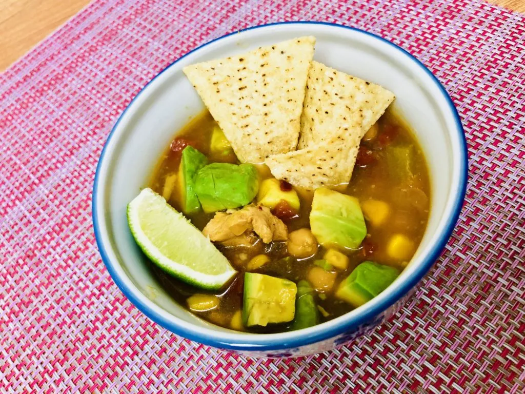 Rice Cooker Chicken Tortilla Soup