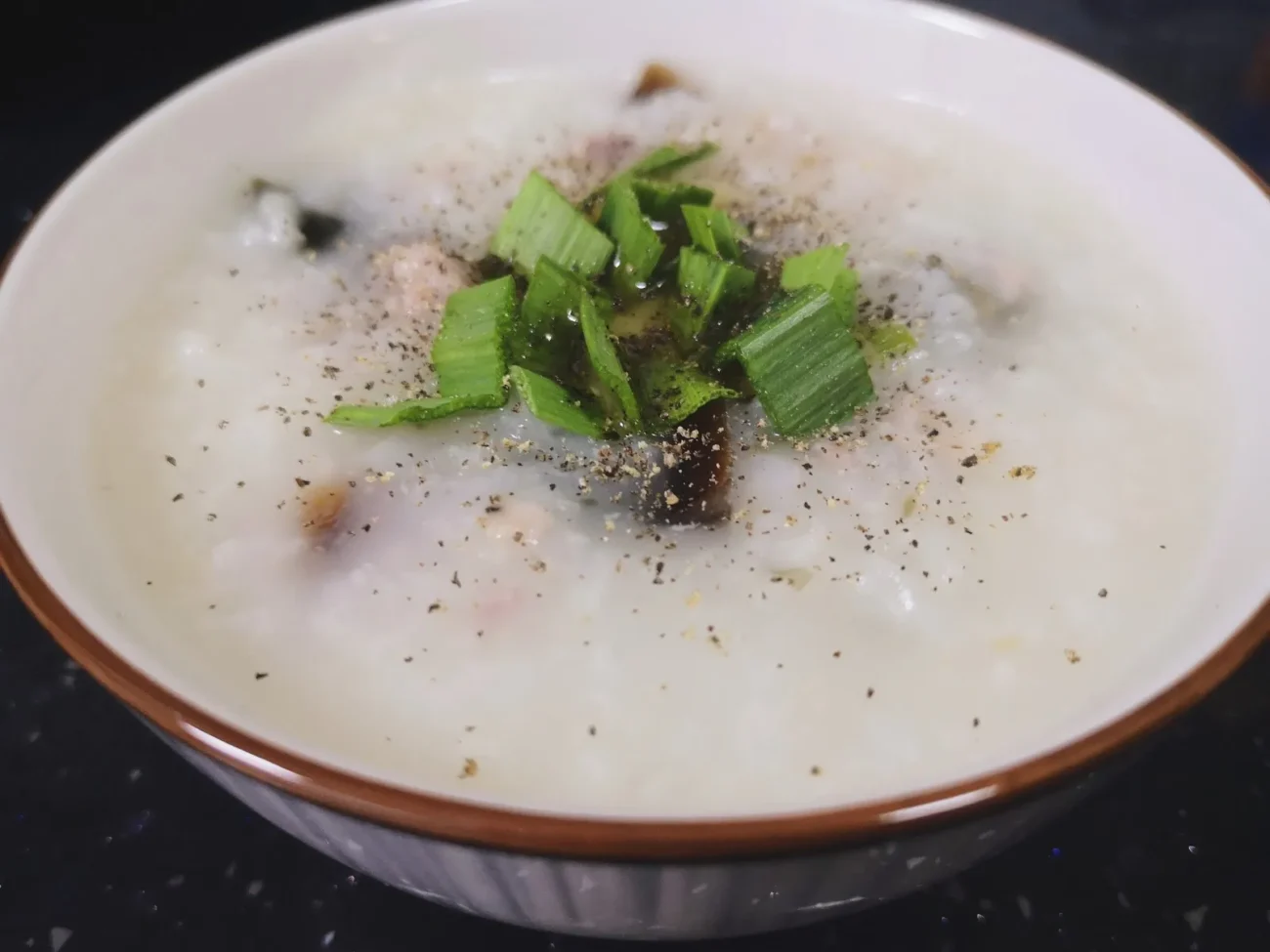 Rice Porridge Congee With Century Egg And