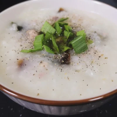 Rice Porridge Congee With Century Egg And