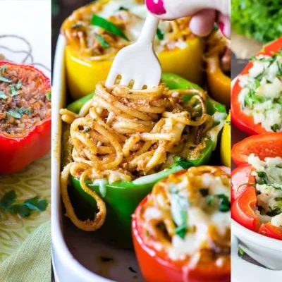 Rice Stuffed Mini Sweet Peppers Turkey