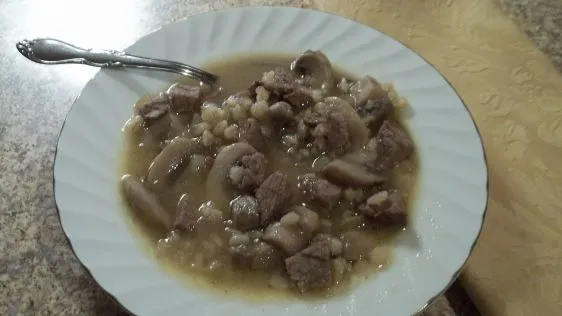 Rich Barley Mushroom Soup