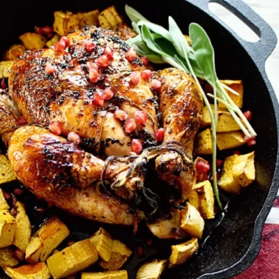 Roast Chicken With Black Pepper Glaze