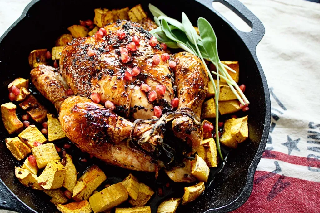 Roast Chicken With Black Pepper Glaze