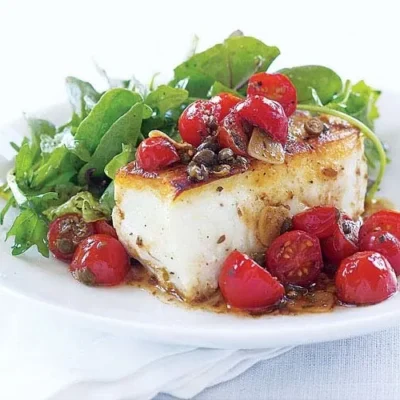 Roast Halibut With Smoked Tomato