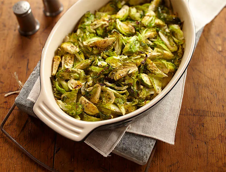 Roast Lemon And Pepper Brussels Sprouts With