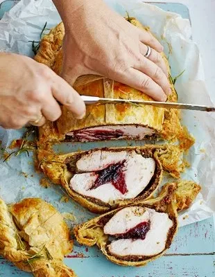 Roast Turkey And Cranberry Wellington