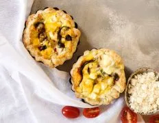 Roast Vegetable And Feta Tarts