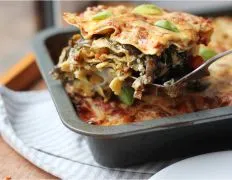 Roast Vegetable Lasagne With Spinach And