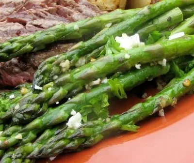 Roasted Asparagus With Feta