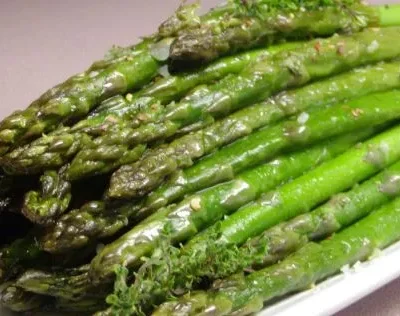 Roasted Asparagus With Garlic And Fresh