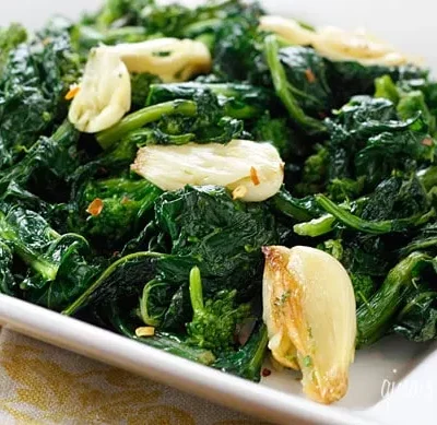 Roasted Broccoli Rabe With Garlic