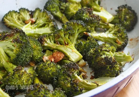 Roasted Broccoli With Garlic And Red